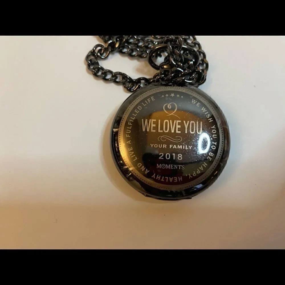 💥Unisex Pocket Watch with chain Engraved